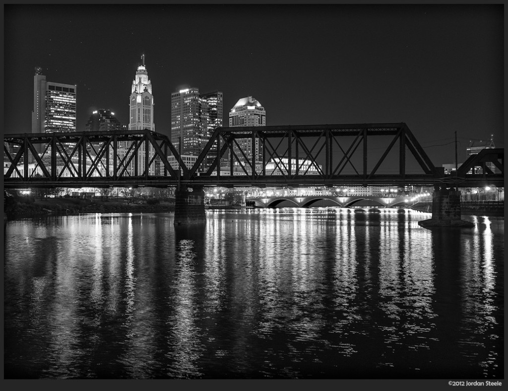 Columbus Reflected - Olympus OM-D E-M5 with Sigma 19mm f/2.8 EX DN @ f/2.8