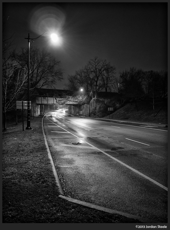 Night Street - Olympus OM-D E-M5 with Panasonic 14mm f/2.5