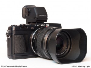 Olympus Pen E-P5 with VF-4 Electronic Viewfinder