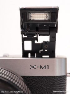 The X-M1's Pop-Up Flash