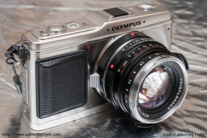 The Voigtlander 40mm f/1.4 (Leica M Mount) on an Olympus E-P1