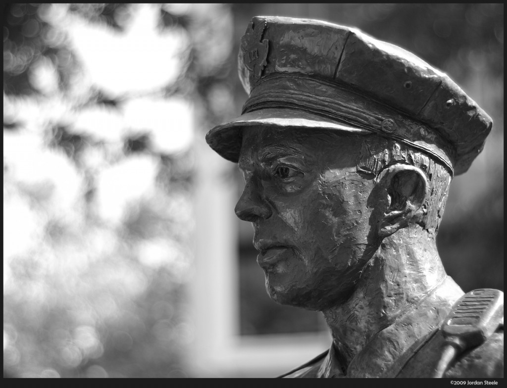 Fireman Statue - Olympus E-P1 with Voigtlander Nokton 40mm f/1.4 (Leica M Mount)