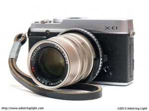 Fujifilm X-E1 with Carl Zeiss 90mm f/2.8 Sonnar (Contax G mount)