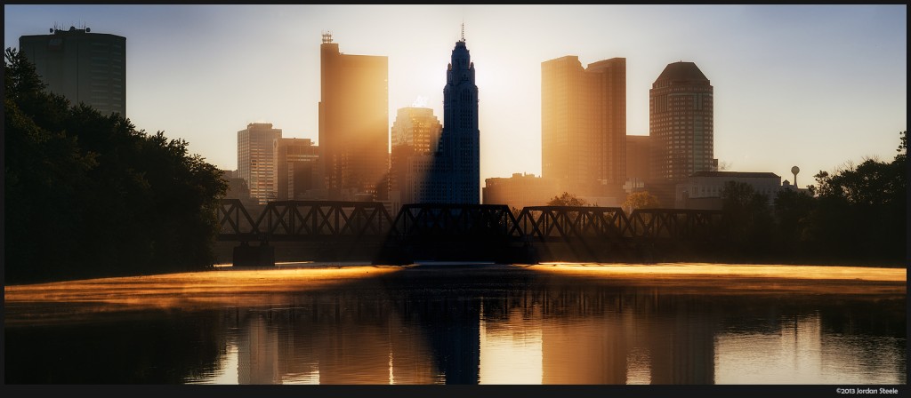 Sunrise in Columbus - Panasonic GX7 with Olympus 75-300mm f/4.8-6.7 II