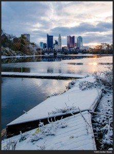 First Snow, Columbus, OH - Olympus OM-D E-M1 with Olympus 9-18mm f/4-5.6