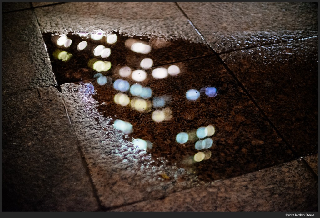 Puddle - Fujifilm X-E2 with Canon FL 55mm f/1.2 + Speed Booster @ ISO 6400