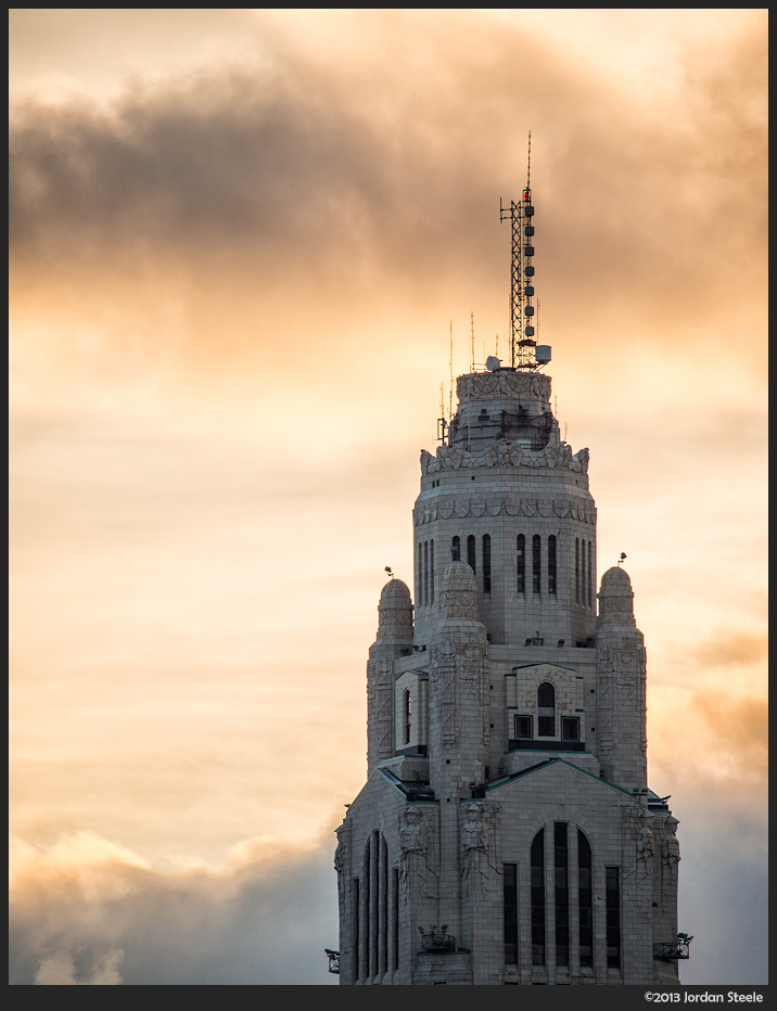 LeVeque Tower, Columbus, OH - Olympus OM-D E-M1 with Olympus 75-300mm f/4.8-6.7 II
