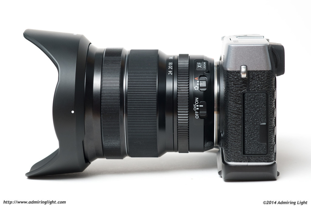 The Fuji 10-24mm is a rather large mirrorless lens