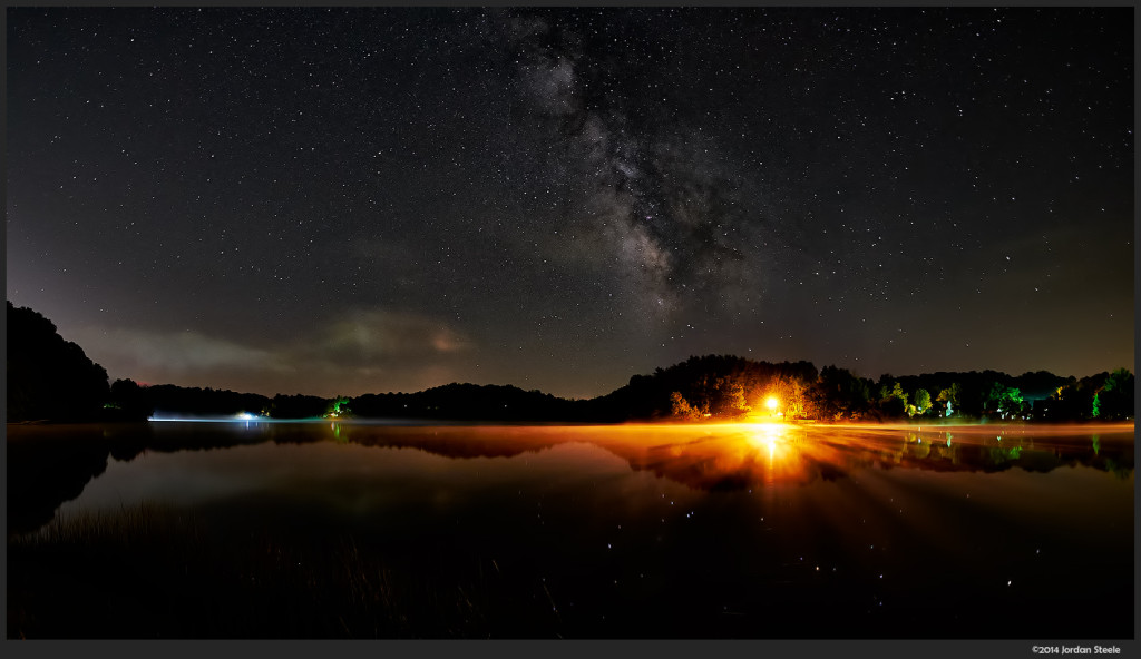 Milky Way - Lake Logan, OH - Fuifilm X-T1 with Rokinon 8mm f/2.8 Fisheye II @ ISO 1250, f/2.8, 30s