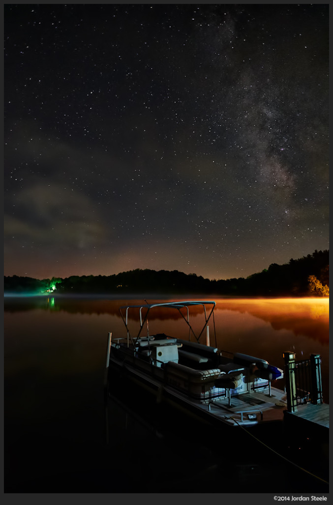 Boat - Lake Logan, OH - Fujifilm X-T1 with Fujinon XF 14mm f/2.8 @ ISO 1600, f/2.8, 20s