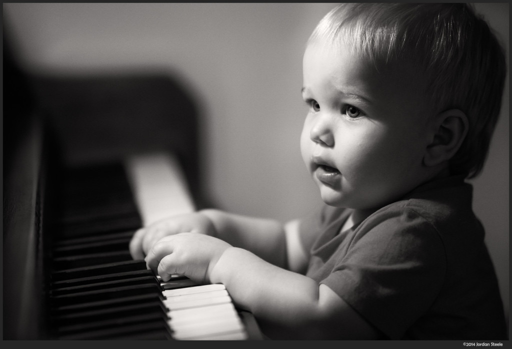 At the Piano - Sony a6000 with Rokinon 85mm f/1.4 @ ISO 2500
