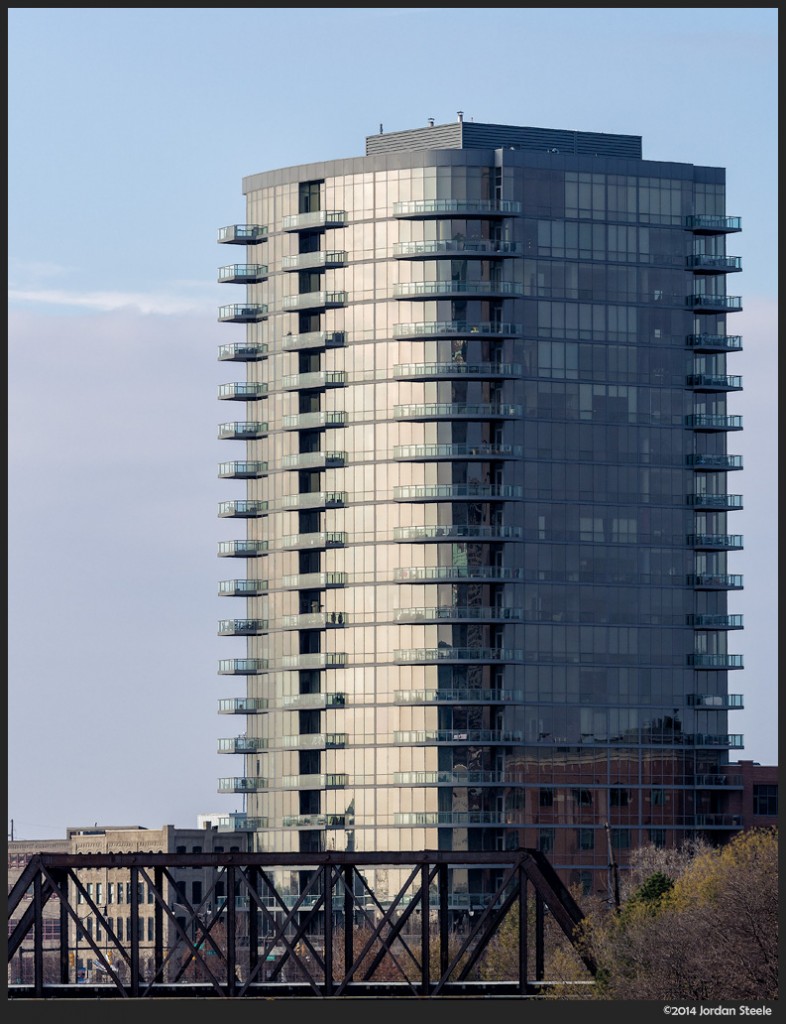 Apartments on the River - Olympus OM-D E-M5 with Olympus 40-150mm f/2.8 PRO @ 140mm, f/5.6