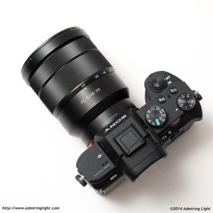 The FE 16-35mm mounted on the Sony A7 II