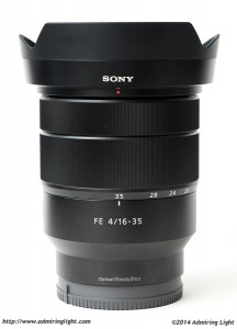 The FE 16-35mm with its hood