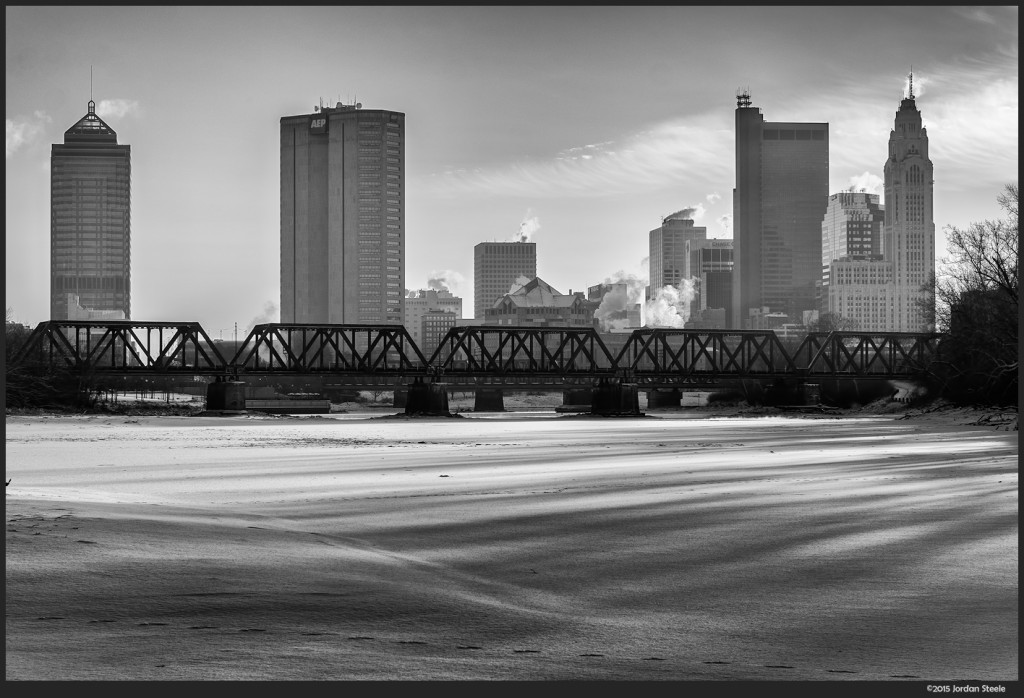 Snow Covered Scioto - Fujifilm X-T1 with Fujinon XF 16-55mm f/2.8 @ f/8