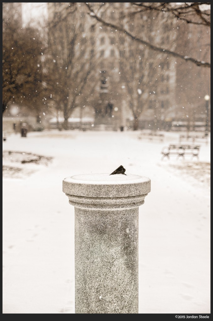 Snowy Sundial - Fujifilm X-T1 with Fujinon XF 16-55mm f/2.8 @ 40mm, f/2.8