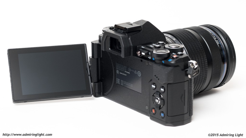 The E-M5 Mark II's fully articulating rear screen