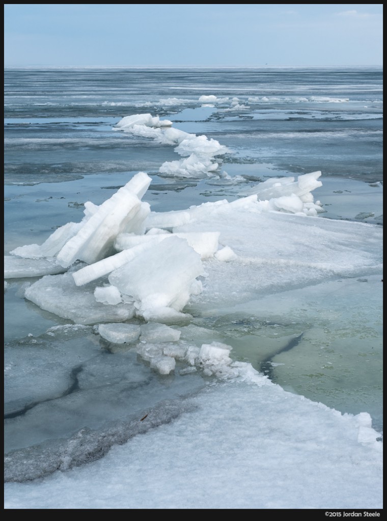 Lake Erie Ice, Luna Pier, MI - Olympus OM-D E-M5 Mark II with Olympus 12-40mm f/2.8 PRO @ 30mm, f/8, 1/80s, ISO 200 (64MP HR Mode)