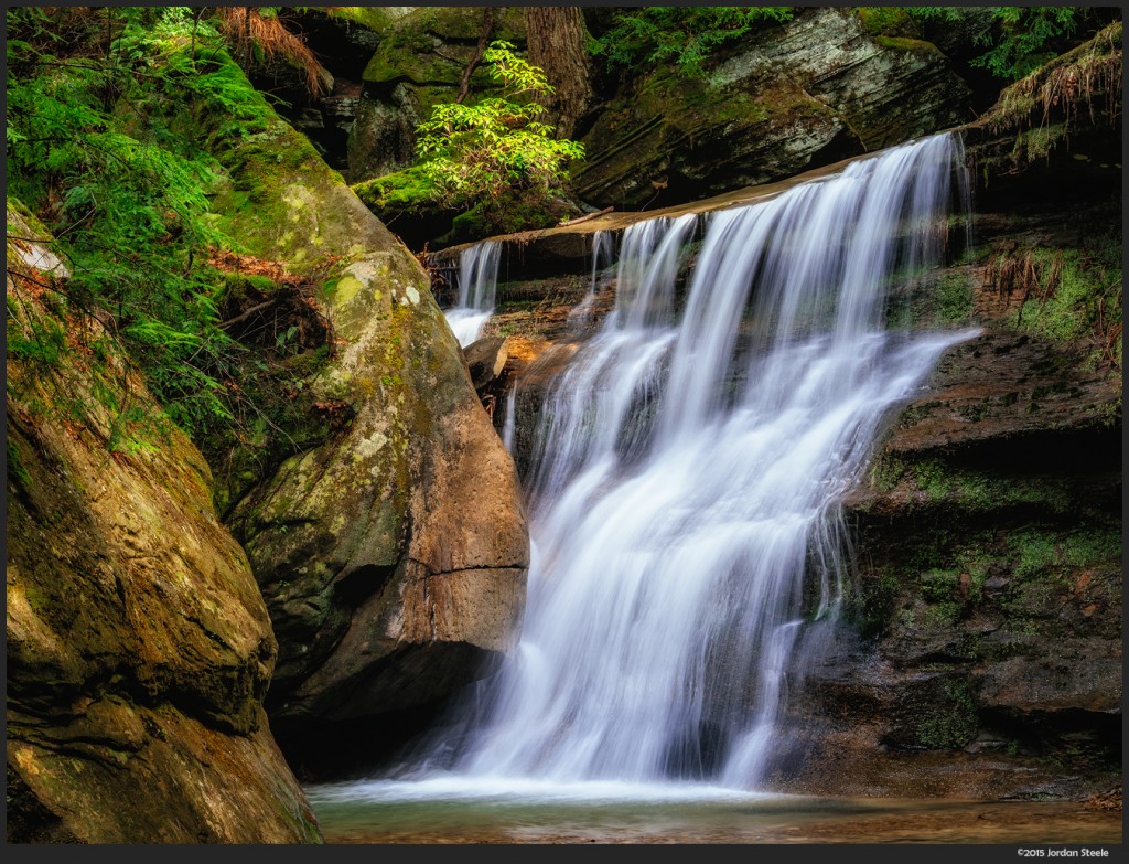 Side Falls, Hocking Hills State Park, OH - Olympus OM-D E-M5 with Panasonic 35-100mm f/4-5.6 @ 35mm, f/11