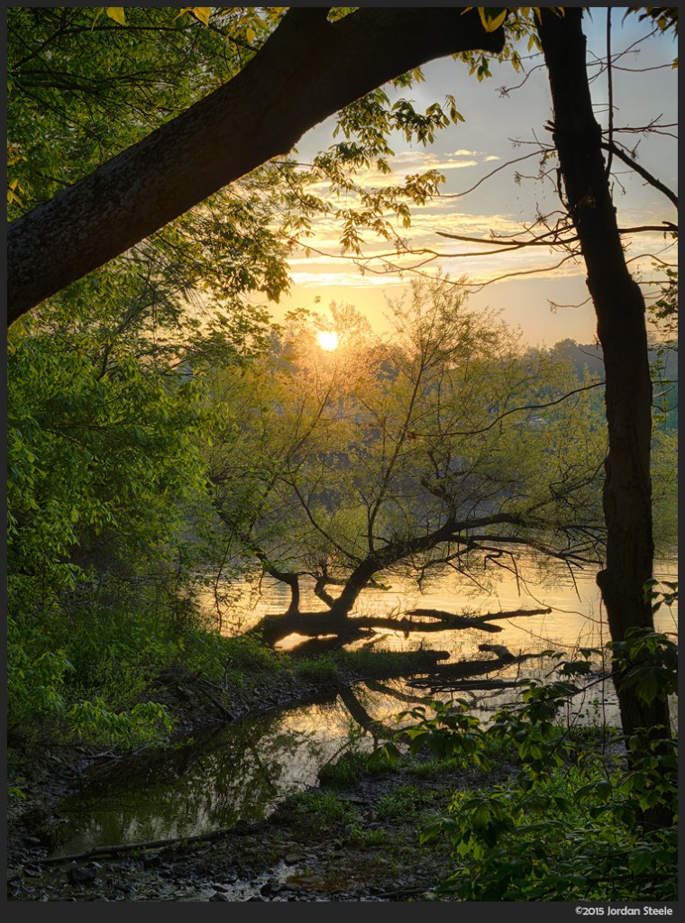 Sunrise on the River - 3 shot HDR - Sony A7 II with Zeiss FE 55mm f/1.8 ZA @ f/8