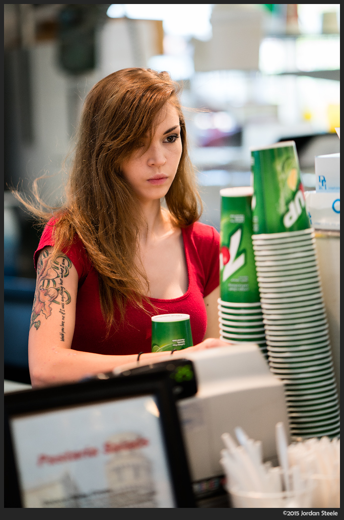 Cashier - Sony A7R II with Zeiss Batis 85mm f/1.8 @ f/1.8, 1/160s, ISO 400