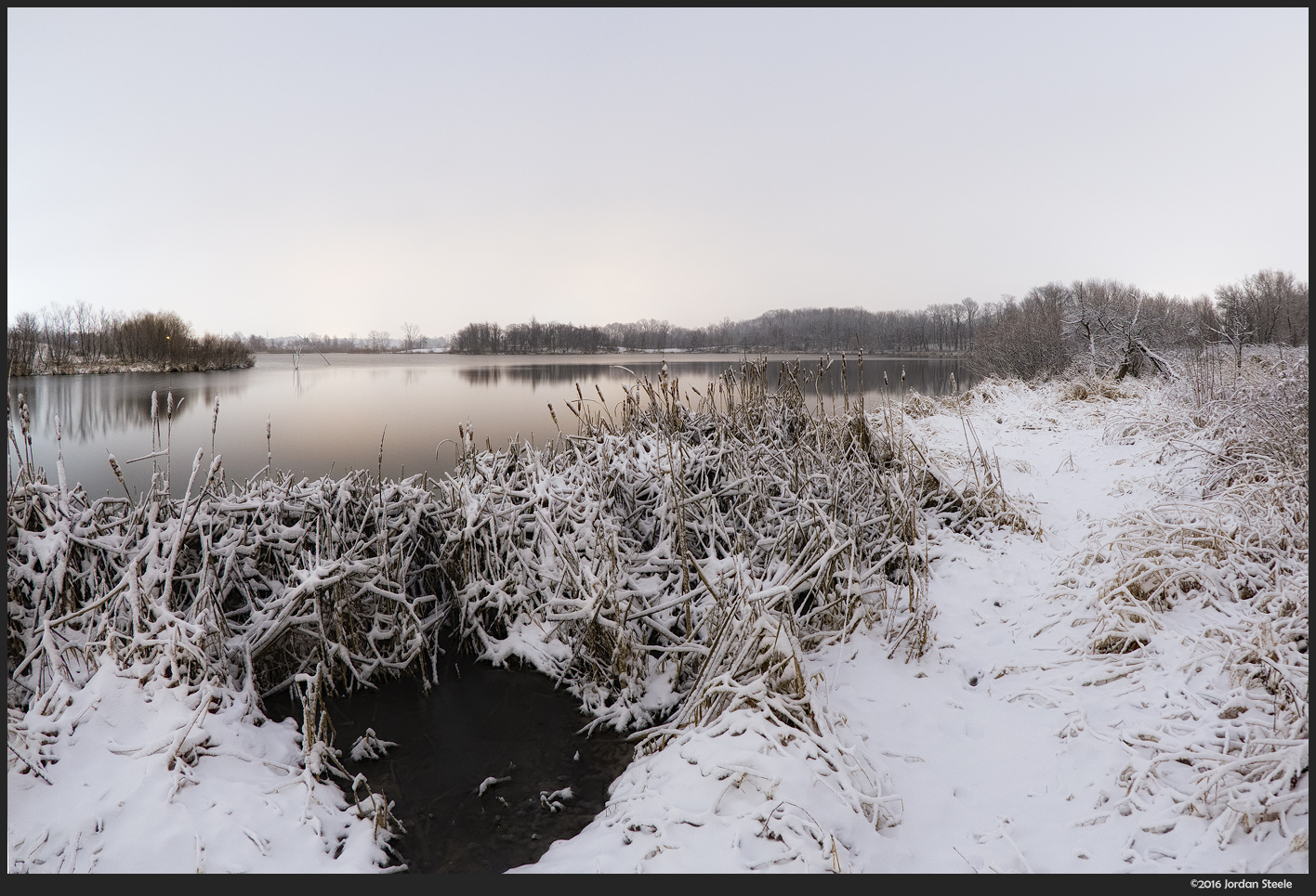 Winter at Pickerington Ponds - Olympus OM-D E-M10 Mark II with Olympus 8mm f/1.8 Fisheye PRO @ f/5.6