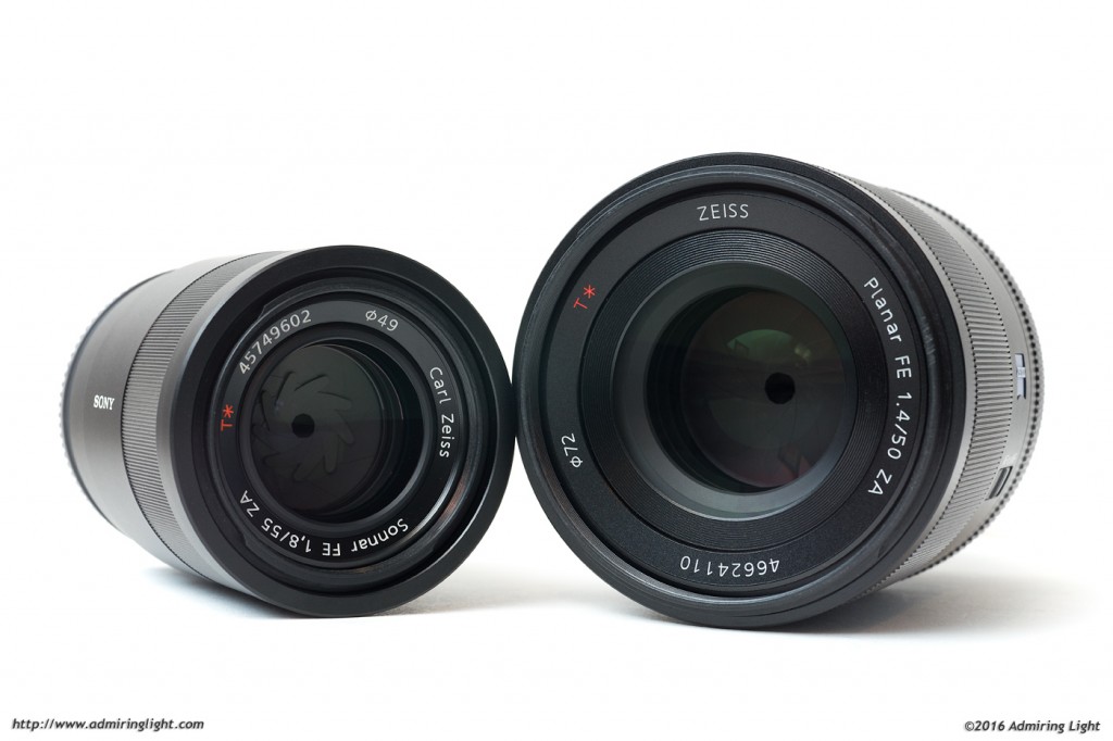 Zeiss FE 50mm f/1.4 Planar vs. Zeiss FE 55mm f/1.8 Sonnar