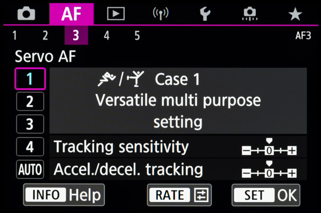 Canon EOS R6 AF Menu