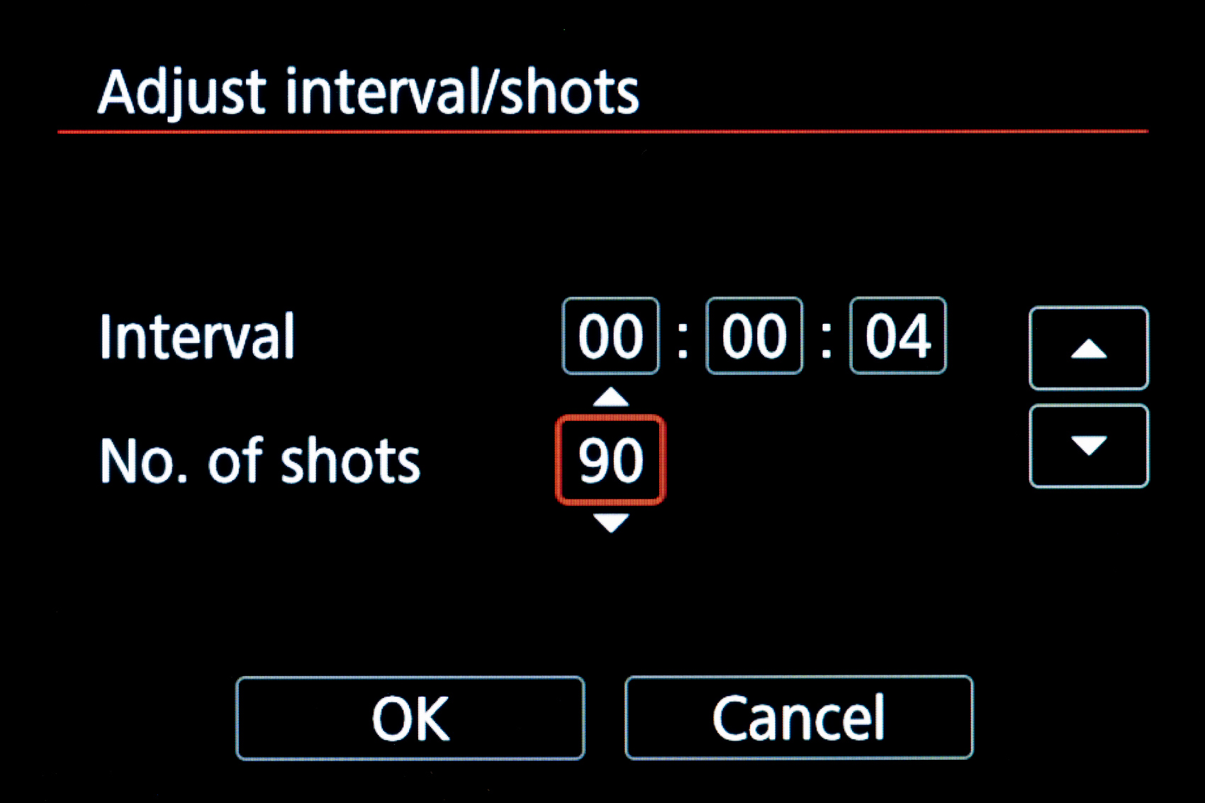 Canon EOS R6 Intervalometer