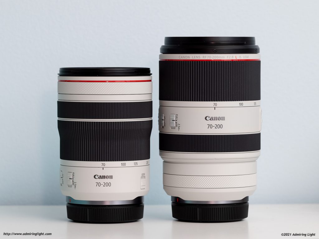 Canon RF 70-200mm f/4L IS vs. Canon RF 70-200mm f/2.8L IS